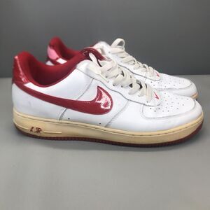 Nike Air Force One 1 2005 Low Size 13 White Varsity Red 306353-167